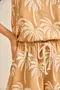 SHORT BÁSICO VISCOSE ESTAMPADA BARRADA COM CADARÇO