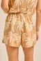 SHORT BÁSICO VISCOSE ESTAMPADA BARRADA COM CADARÇO