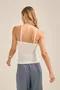 BLUSA FRENTE ÚNICA EM CANELADO AREIA FINO COM ALÇA DE VIÉS E PONTEIRA