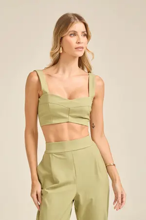 CROPPED ALFAIATARIA COM PALA VERDE P
