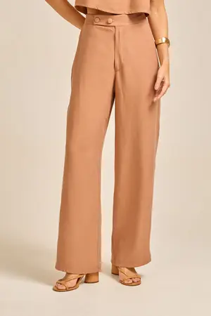CALÇA ALFAIATARIA DOIS BOTÕES TOFFEE M