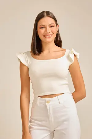 TRICOT COM BABADOS OFF P