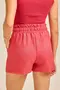 SHORT EM WOVEN LERIS TWILL COM CÓS LARGO E CADARÇO CRÚ