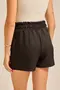 SHORT EM WOVEN LERIS TWILL COM CÓS LARGO E CADARÇO CRÚ