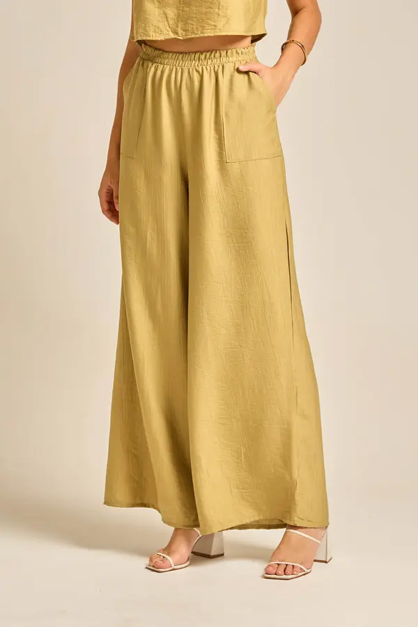 CALÇA PANTALONA ESSENCIAL COM BOLSO