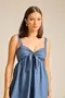 VESTIDO CURTO ESSENCIAL COM AMARRAÇÃO NO BUSTO
