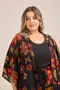 KIMONO BÁSICO VISCOSE ESTAMPADA COM VIVO
