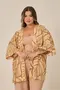 KIMONO BÁSICO VISCOSE ESTAMPADA COM VIVO