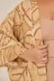 KIMONO BÁSICO VISCOSE ESTAMPADA COM VIVO