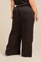 CALÇA RETA EM TWILL COM BOLSO E CADARÇO