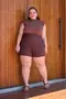 SHORT BÁSICO COM NERVURA EM WOVEN LERIS TWILL