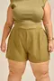SHORT BÁSICO COM NERVURA EM WOVEN LERIS TWILL