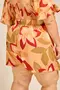 SHORT SAIA VISCOSE ESTAMPADA COM FIVELA