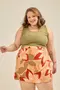 SHORT SAIA VISCOSE ESTAMPADA COM FIVELA