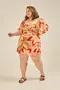 SHORT SAIA VISCOSE ESTAMPADA COM FIVELA