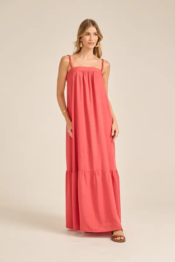 VESTIDO LONGO MAXI FLUIDO