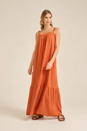 VESTIDO LONGO MAXI FLUIDO ÂMBAR G