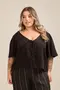 BLUSA MANGA AMPLA E LAÇOS
