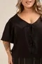 BLUSA MANGA AMPLA E LAÇOS