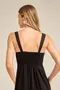 VESTIDO MIDI COM BABADO