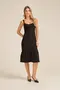 VESTIDO MIDI COM BABADO