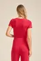 BLUSA BÁSICA EM CANELADO ONDAS