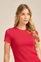 BLUSA BÁSICA EM CANELADO ONDAS