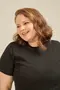BLUSA BÁSICA EM CANELADO ONDAS
