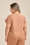 BLUSA MANGA MORCEGO COM FRANZIDO NO OMBRO E DECOTE EM V