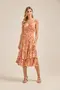 VESTIDO MIDI COM BABADO DUPLO