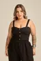 CROPPED CORSETADO COM BOTÕES