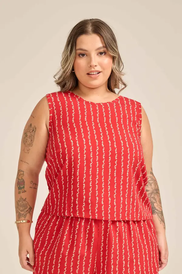 REGATA BÁSICA VISCOSE ESTAMPADA