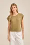BLUSA EM SUEDE LIGHT LISO COM MANGA JAPONESA