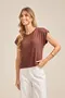 BLUSA EM SUEDE LIGHT LISO COM MANGA JAPONESA