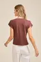 BLUSA EM SUEDE LIGHT LISO COM MANGA JAPONESA