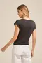 BLUSA EM SUEDE LIGHT LISO COM MANGA JAPONESA