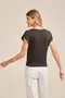 BLUSA EM SUEDE LIGHT LISO COM MANGA JAPONESA