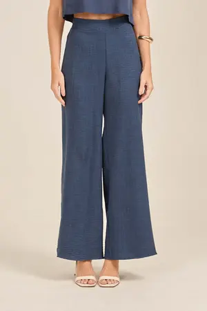 CALÇA BÁSICA EM WOVEN LERIS TWILL