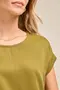 BLUSA BÁSICA EM TWILL COM RECORTE NA MANGA
