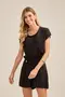 BLUSA BÁSICA EM TWILL COM RECORTE NA MANGA