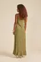 VESTIDO LONGO COM BABADO
