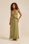 VESTIDO LONGO COM BABADO