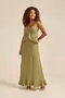 VESTIDO LONGO COM BABADO