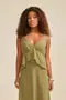 VESTIDO LONGO COM BABADO