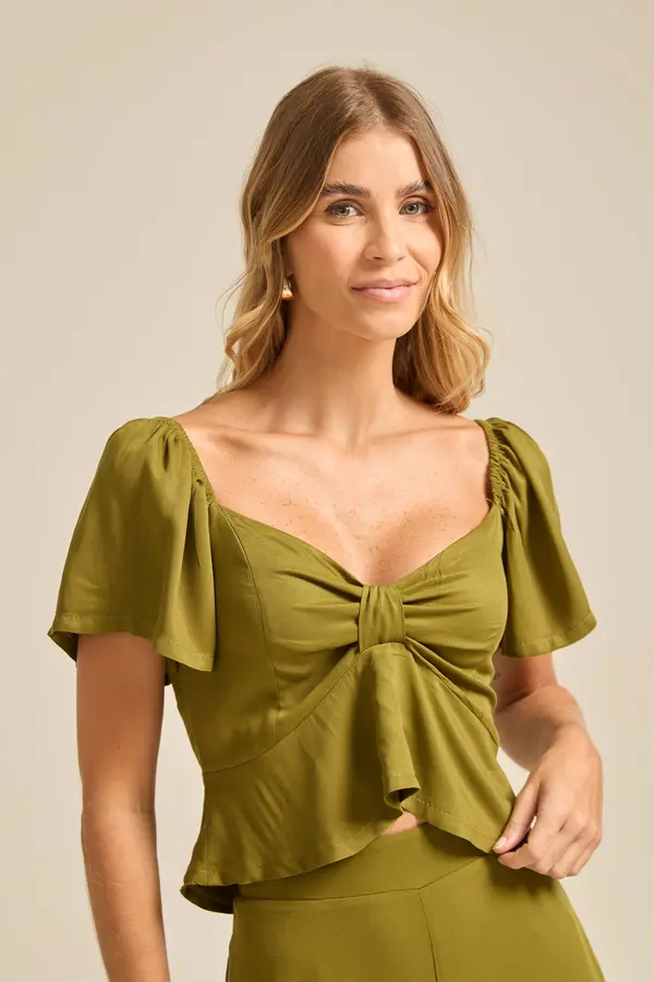 BLUSA DECOTE LAÇO