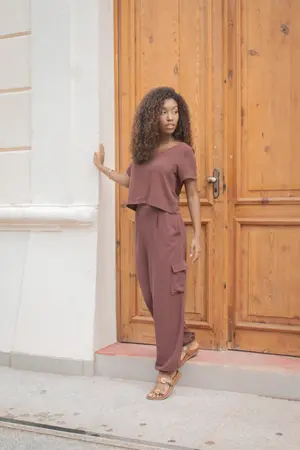 CALÇA CARGO EM LINHO ARIZONA