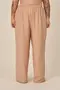 CALÇA BÁSICA EM WOVEN CREPE STONE COM BOLSO