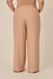 CALÇA BÁSICA EM WOVEN CREPE STONE COM BOLSO