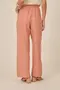 CALÇA BÁSICA EM WOVEN CREPE STONE COM BOLSO