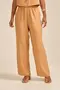 CALÇA BÁSICA EM WOVEN CREPE STONE COM BOLSO